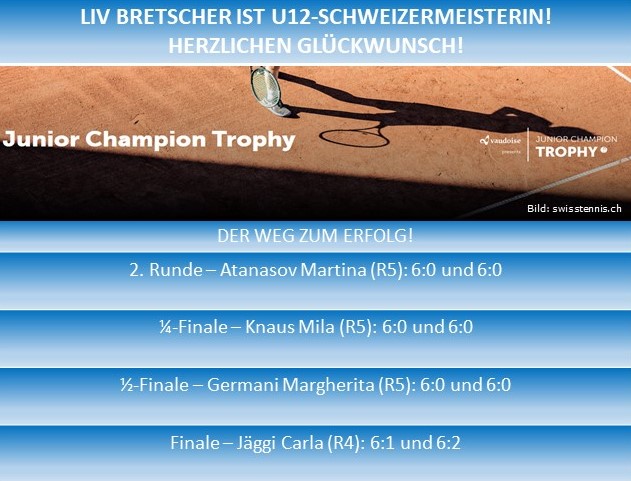 Liv Bretscher ist U12-Schweizermeisterin